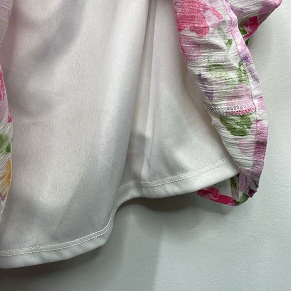 Rue 21 Floral Print Women's Sleeveless Floral Mini Dress Tiered Ruffle detail 3X - Picture 9 of 13